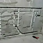 Штробление стен в санузле