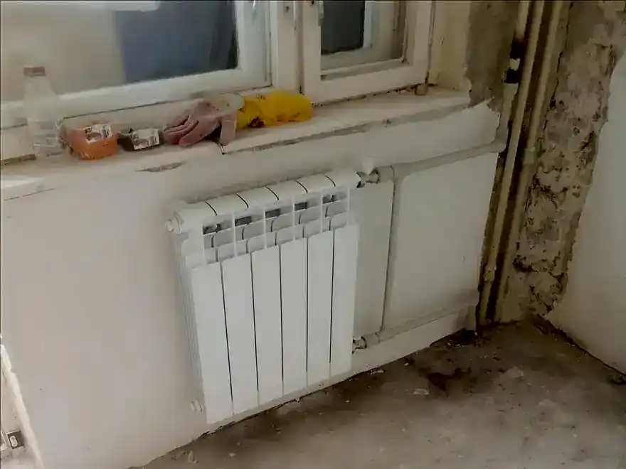 Замена радиатора отопления